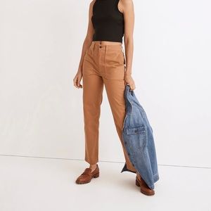 Madewell perfect vintage straight workwear pants NWT